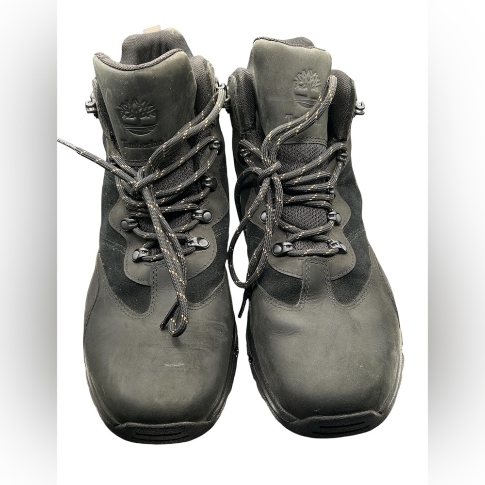 Timberland Men's Black Lace-Up Waterproof Boots